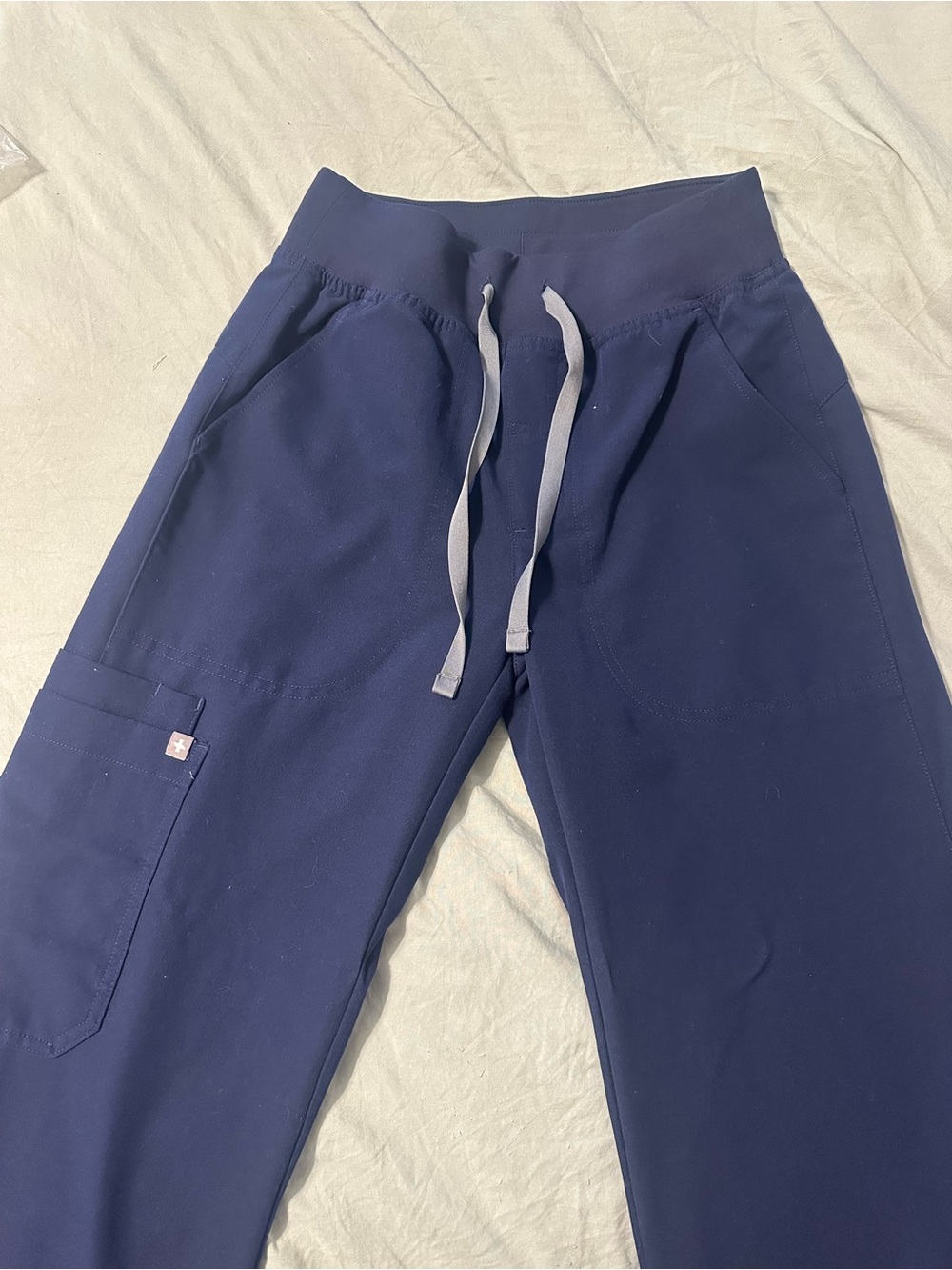 FIGS Navy Blue Isabel Wide Leg Scrub Pants